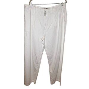 Madewell Baggy Straight Jeans Size 32 White Denim 100% Cotton NWT